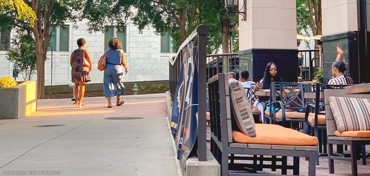 Full-Width Photo Outdoor Dining in Midtown