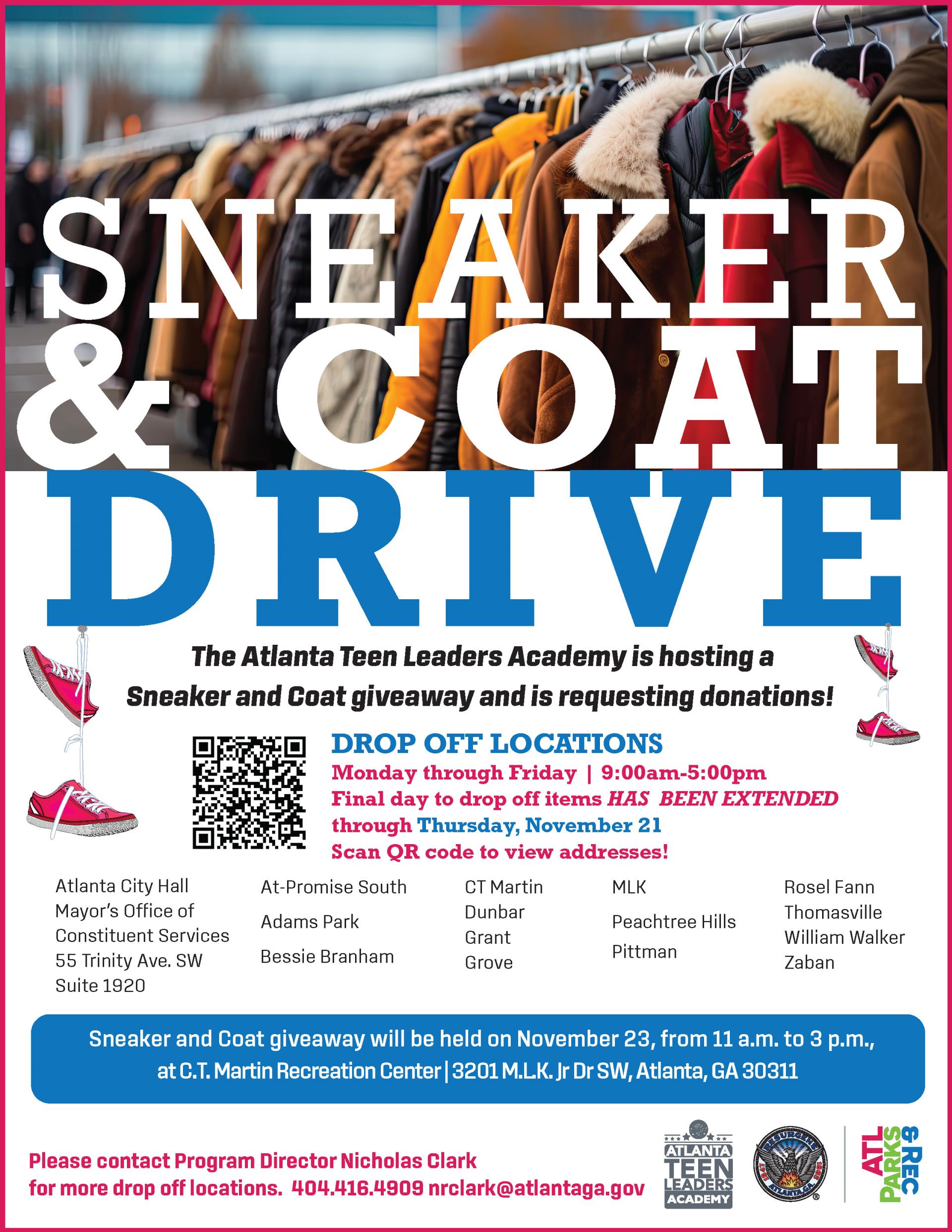 Sneaker and Coat Donation Request 2024