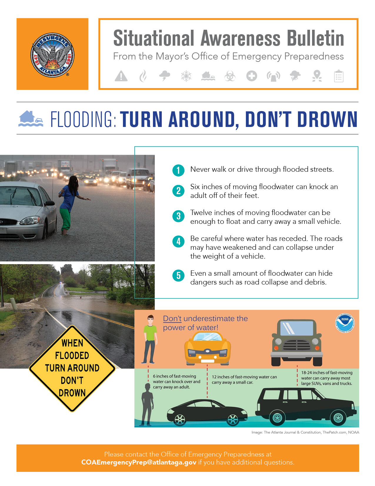 Flooding Turn Around, Don't Drown